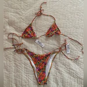NEW Bright Swimwear bikini floral pattern